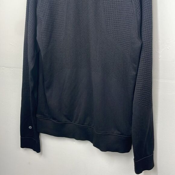 Lululemon Men’s Engineered Warmth 1/2 Zip Black size Large - Picture 6 of 11